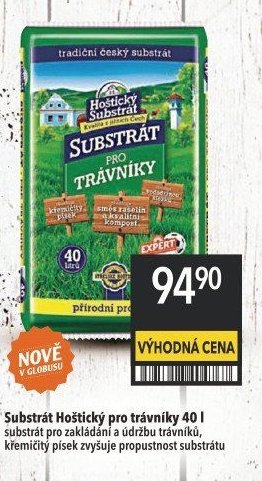 Substrát Hoštický pro trávníky 40 l