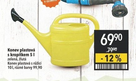 Konev plastová s kropítkem 5 l