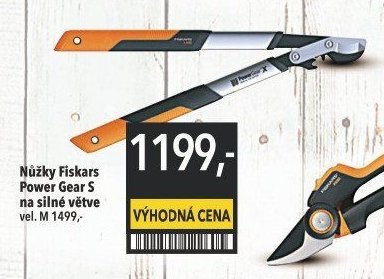 Nůžky Fiskars Power Gear S na silné větve