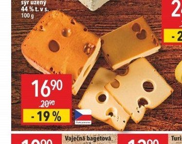 Madeta Císařský sýr uzený 44% t. v s.