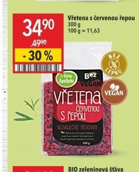 Vřetena s červenou řepou