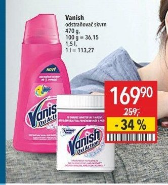 Vanish odstraňovač skvrn