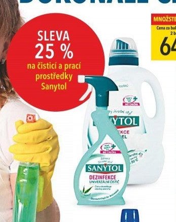 Sanytol čisticí a prací prostředky