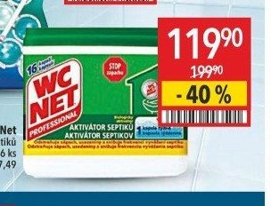 WC Net aktivátor septiků