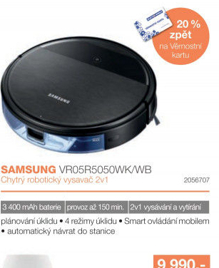 Robotický vysavač Samsung POWERbot VR05R5050WK/WB