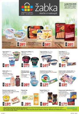 akční leták Žabka 4.3.2020-17.3.2020