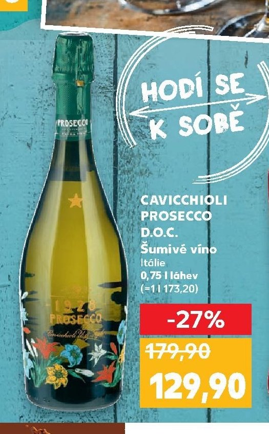 CAVICCHIOLI PROSECCO D.O.C. Šumivé víno