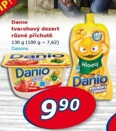 Tvarohový dezert Danio Danone