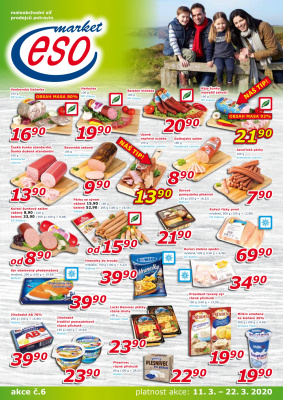akční leták ESO MARKET 11.3.2020-22.3.2020