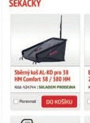 Sběrný koš AL-KO pro 38 HM Comfort 38 / 380 HM - UNI HOBBY akcniletaky.com