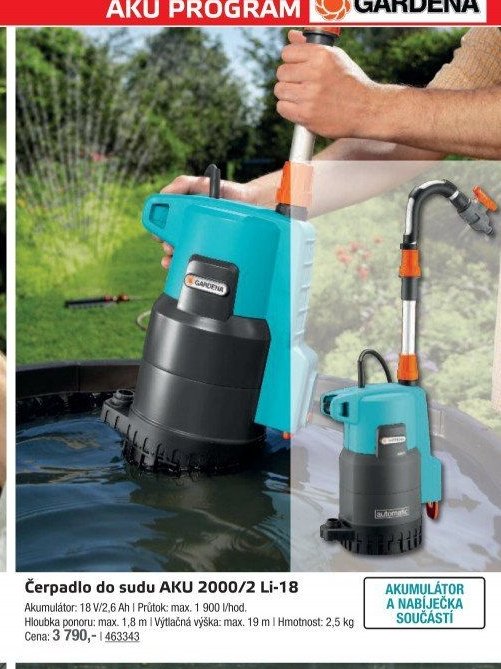 Čerpadlo do sudu AKU 2000/2 Li-18 - UNI HOBBY akcniletaky.com