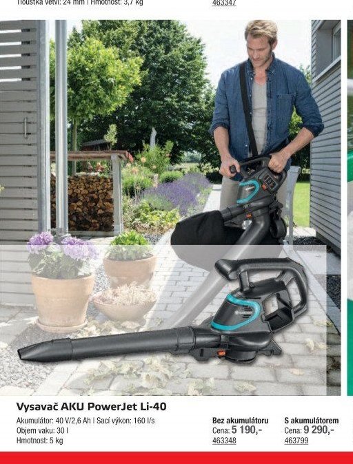 Vysavač AKU PowerJet Li-40 - UNI HOBBY akcniletaky.com