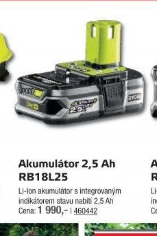 Akumulátor 2,5 Ah RB18L25 - UNI HOBBY akcniletaky.com