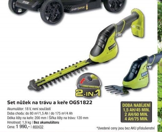 Set nůžek na trávu a keře OGS1822 - UNI HOBBY akcniletaky.com