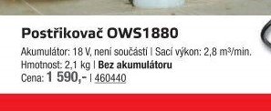 Postřikovač OWS1880 - UNI HOBBY akcniletaky.com