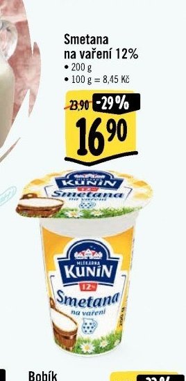 Smetana na vaření 12%