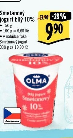 Smetanový jogurt bílý 10%