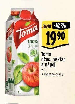 Toma džus, nektar a nápoj