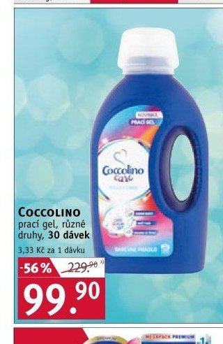 COCCOLINO prací gel, různé druhy, 30 dávek
