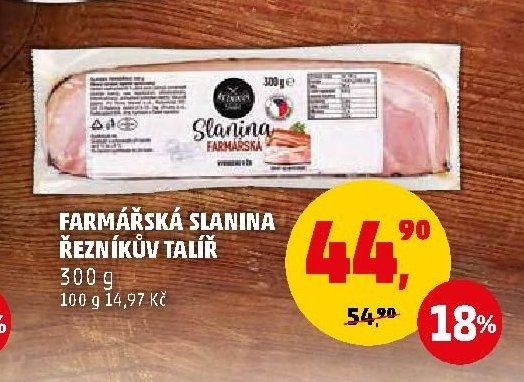 Farmářská slanina Řezníkův talíř