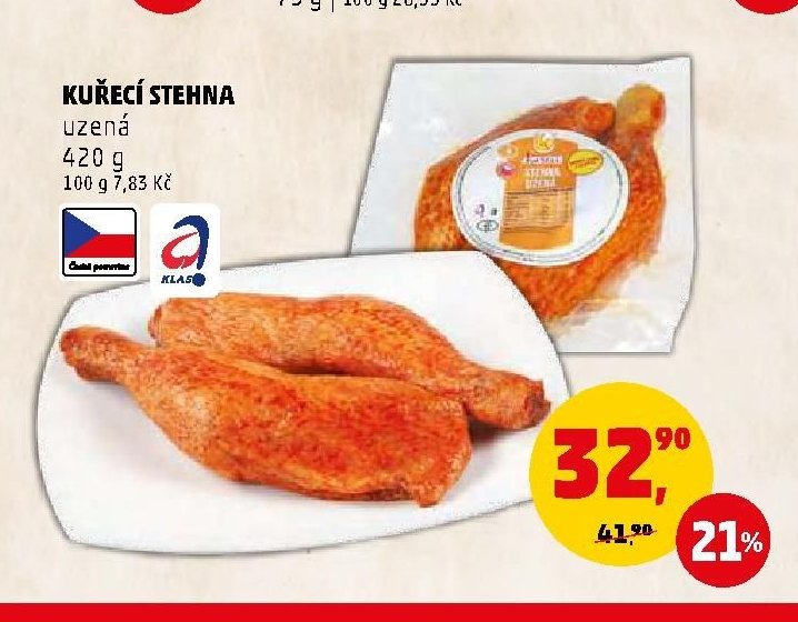Kuřecí stehna uzená