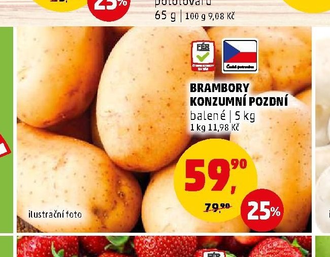 Brambory konzumní pozdní