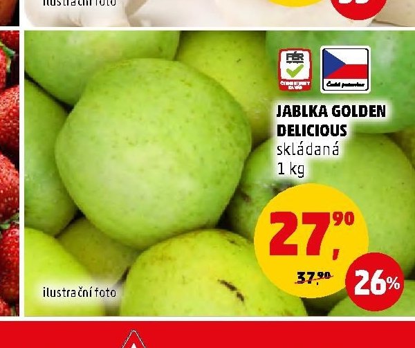 Jablka Golden Delicious