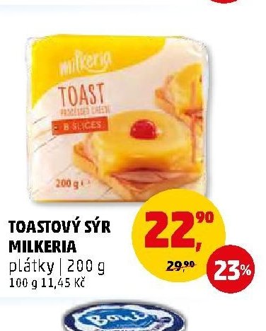 TOASTOVÝ SÝR MILKERIA