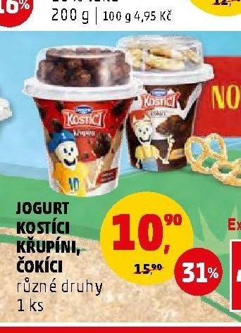 JOGURT KOSTÍCI KŘUPÍNI, ČOKÍCI
