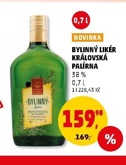 BYLINNÝ LIKÉR KRÁLOVSKÁ PALÍRNA