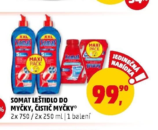 Somat leštidlo do myčky, čistič myčky