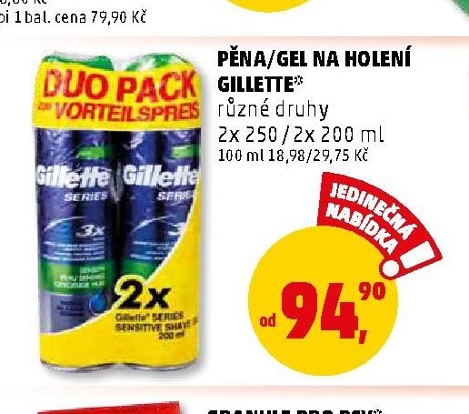 Pěna/gel na holení Gillette