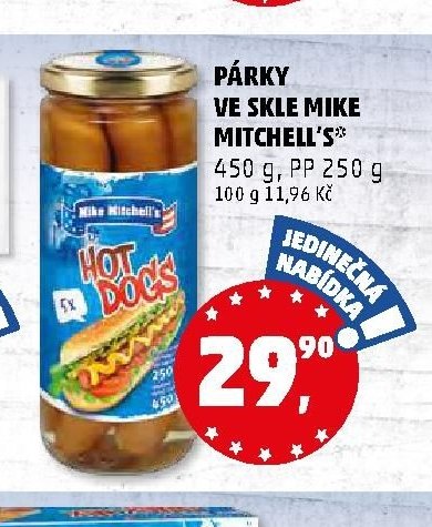 Párky ve skle Mike Mitchell's