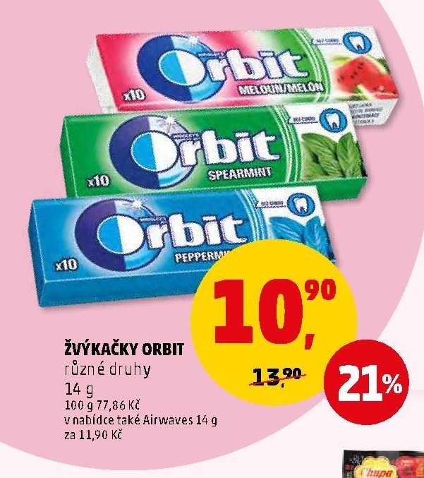 Žvýkačky Orbit