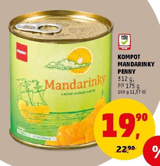 KOMPOT MANDARINKY PENNY