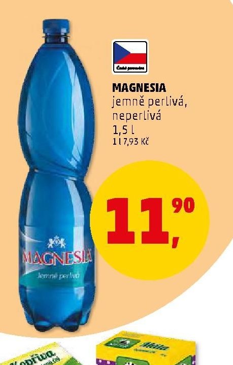 Magnesia jemně perlivá, neperlivá