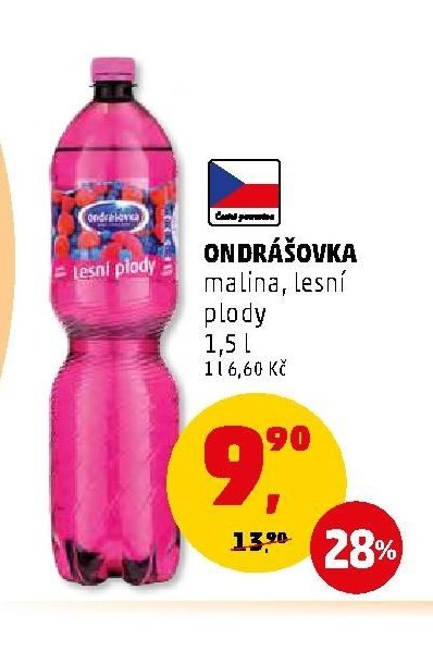 Ondrášovka malina, lesní plody