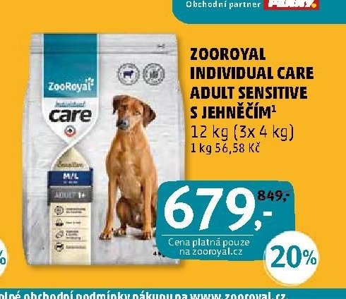 Zooroyal Individual Care Adult Sensitive s jehněčím