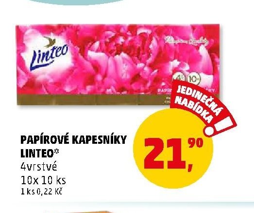 Papírové kapesníky Linteo