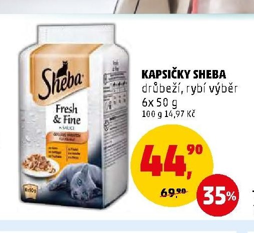KAPSIČKY SHEBA drůbeží, rybí výběr