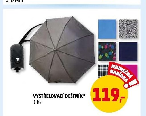 VYSTŘELOVACÍ DEŠTNÍK
