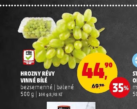 Hrozny révy vinné bílé