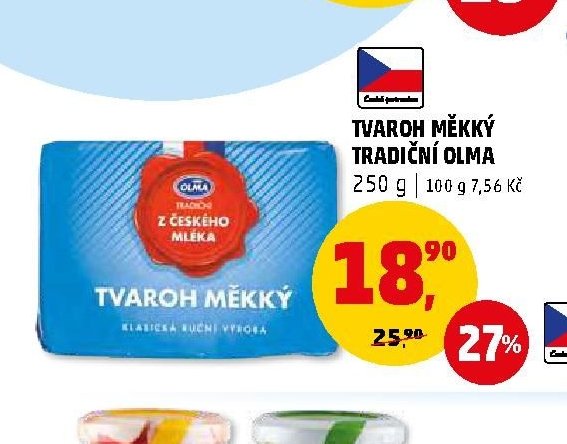 TVAROH MĚKKÝ TRADIČNÍ OLMA