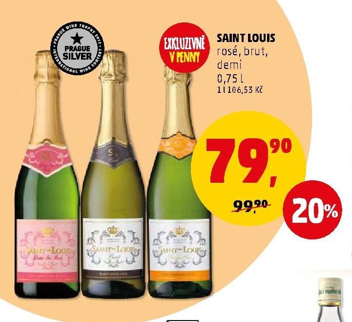 Saint Louis rosé, brut, demi