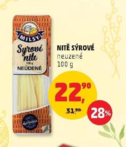 NITĚ SÝROVÉ neuzené