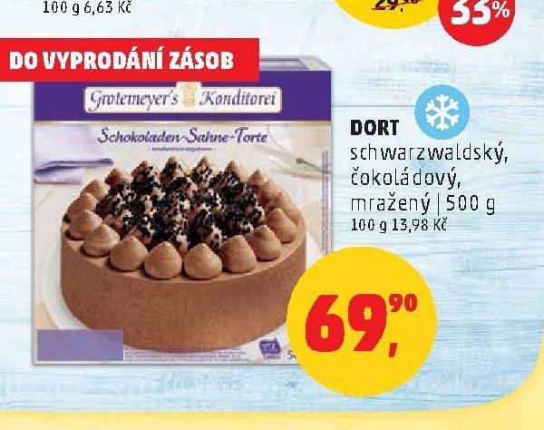 Dort schwarzvaldský, čokoládový