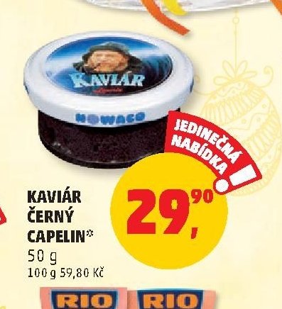 KAVIÁR ČERNÝ CAPELIN