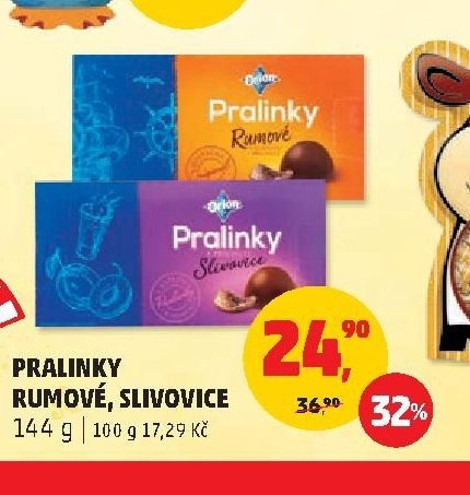 Pralinky Rumové, Slivovice