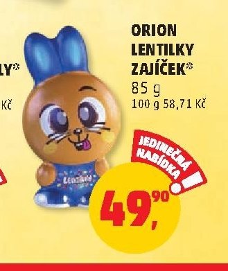 Orion Lentilky zajíček