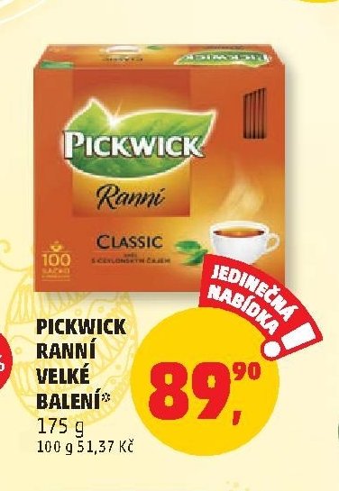 Pickwick Ranní velké balení